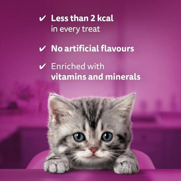 Whiskas Kitten Milky Treats 8 x 55 g Packets, Tasty, Milky Treats for Kittens aged 2 to 12 Months, small bite size Snacks with a delicious milky Filling - Image 5