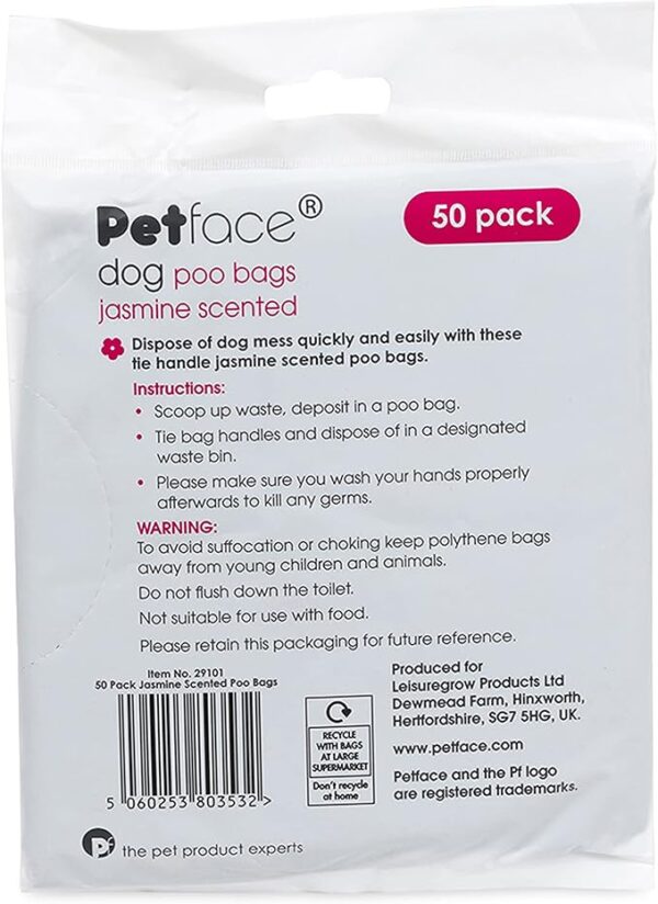 Petface Jasmine Scented Dog Poop Bags (Pack of 50) - Image 3