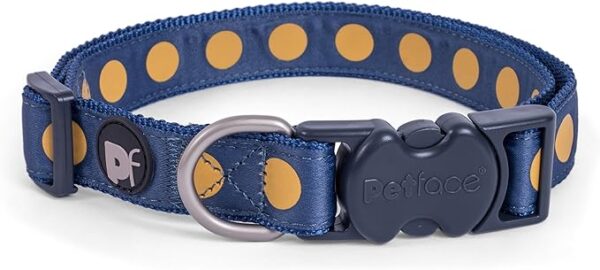 Petface Ocra Bold Spot Dog Collar, X-Small